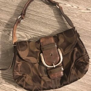 Coach purse brown